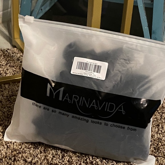 New Black Marinavida Flouncy Bikini Set - Picture 6 of 8